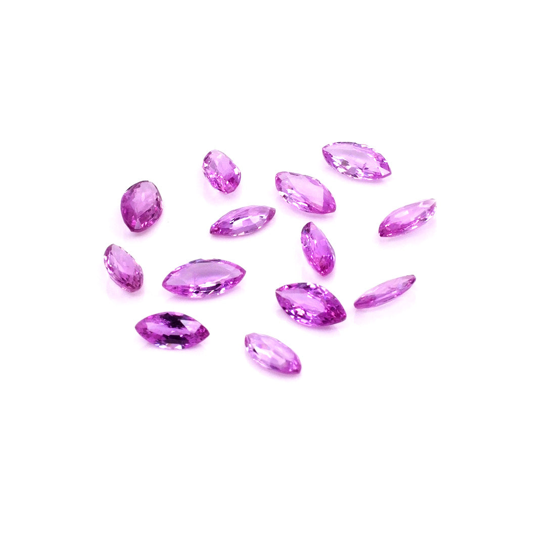Natural Mozambique Untreated Pink Sapphire Calibrated Marquise | 2.5x5mm & 3x6mm