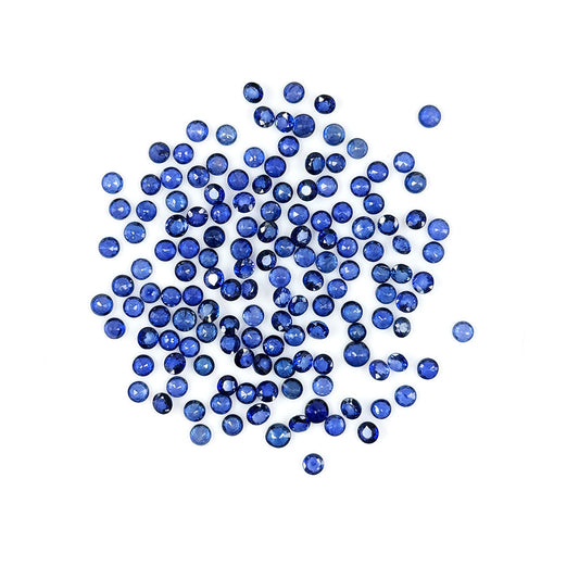 Natural Bangkok Blue Sapphire Calibrated Rounds | 3mm & 4mm