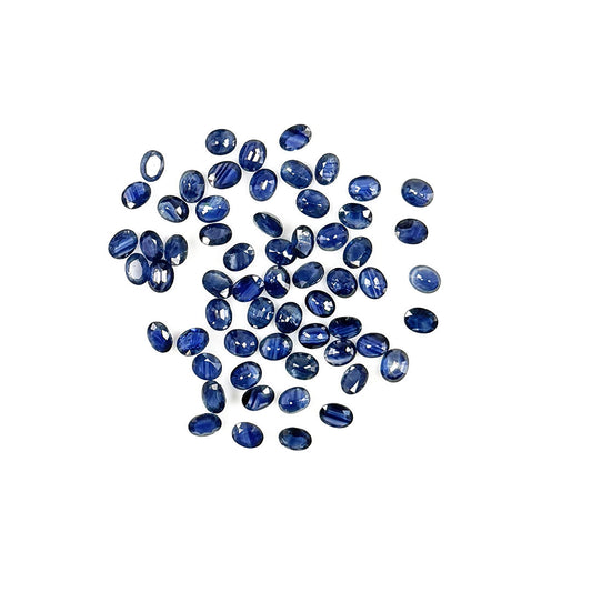 Natural Untreated Blue Sapphire Calibrated Ovals | 5x6mm & 6x7mm