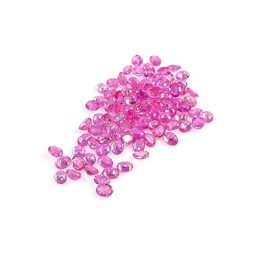 Natural Mozambique Pink Sapphire Calibrated Ovals | 2x3mm & 3x4mm