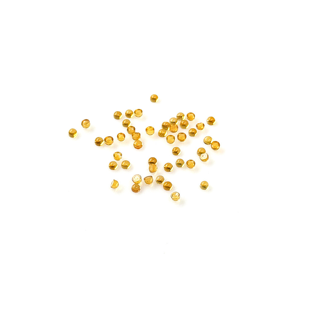 Natural Citrine Calibrated Cabochon Rounds | 2mm & 2.5mm