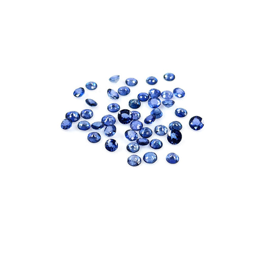 Natural Bangkok Blue Sapphire Calibrated Round | 3mm & 4mm