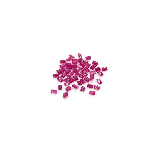 Natural Mozambique Untreated Ruby Calibrated Baguettes 2x3mm