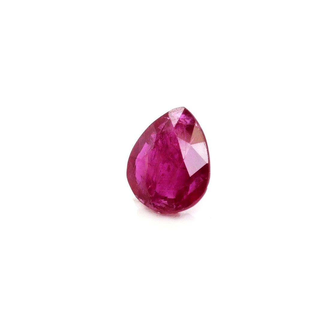Natural Mozambique Untreated Ruby Pear 2cts