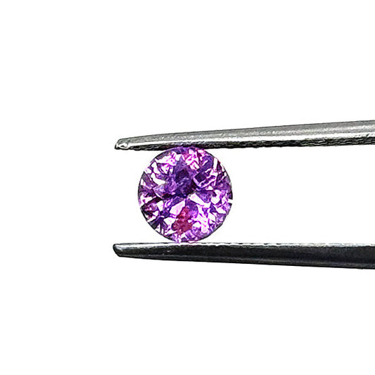 Natural Untreated Ceylon Purple Sapphire Round 1.07cts