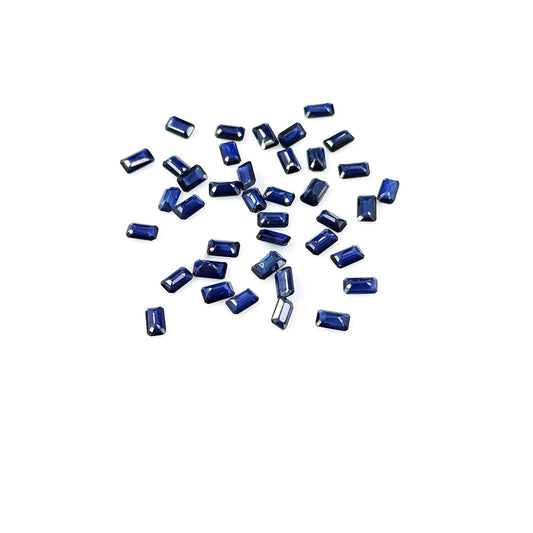 Natural Bangkok Diffused Blue Sapphire Calibrated Octagons | 3x5mm
