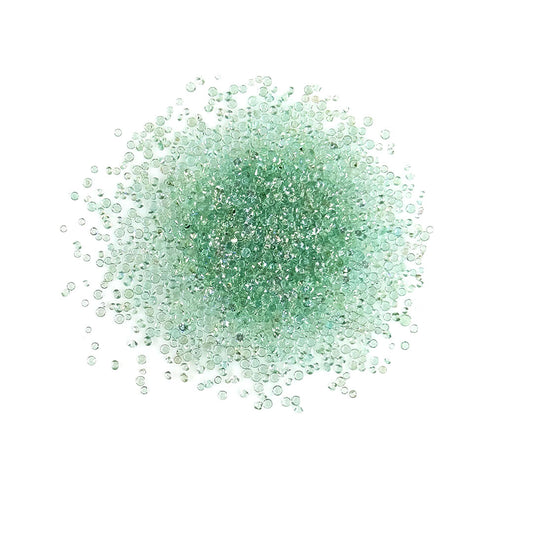 Natural Zambian Emerald Calibrated Diamond Rounds  | 1mm & 1.25mm