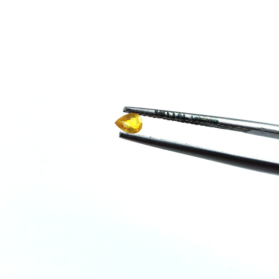 Natural Calibrated Bangkok Yellow Sapphire Pears | 3x5mm & 6x4mm