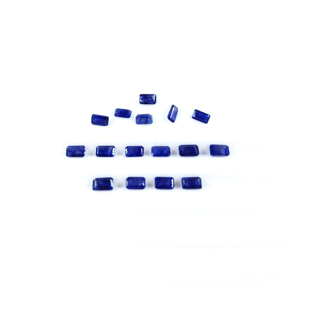 Natural Bangkok Blue Sapphire Calibrated Octagons | 3x5mm & 6x4mm