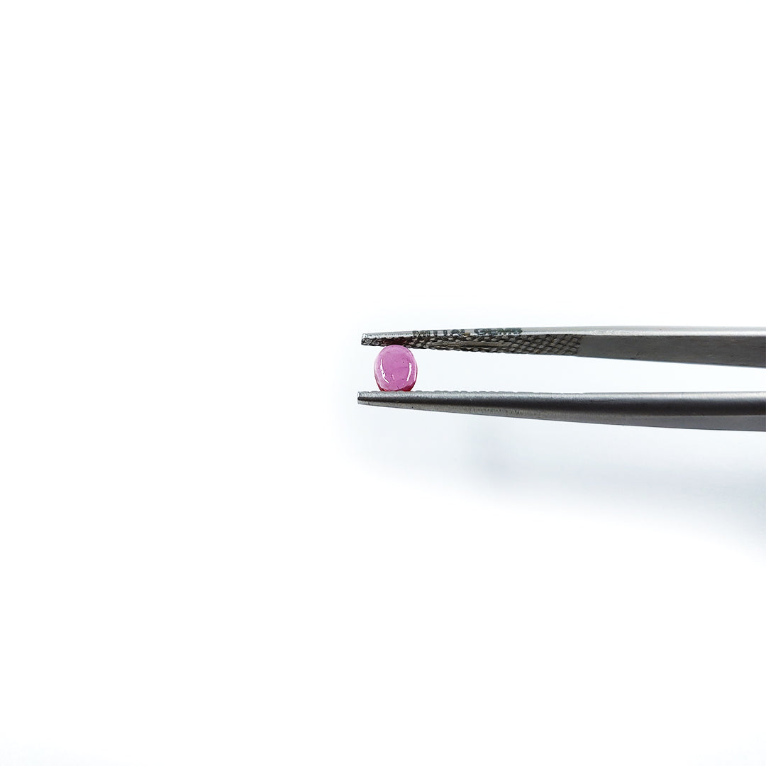 Natural Bangkok Ruby Calibrated Flat Cabochons | Mix Size