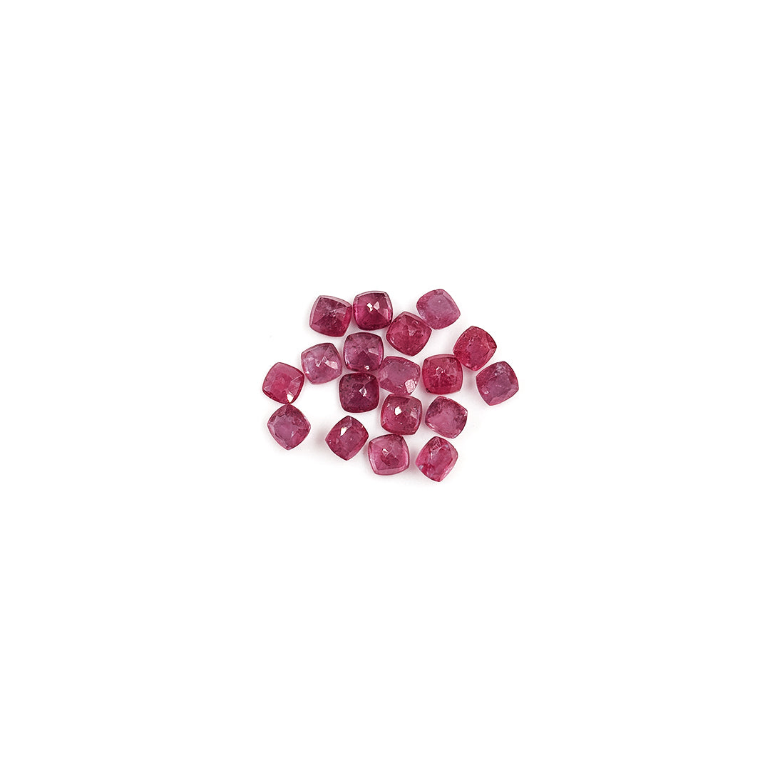 Natural Bangkok Ruby Calibrated Cushions | 5mm & 6mm
