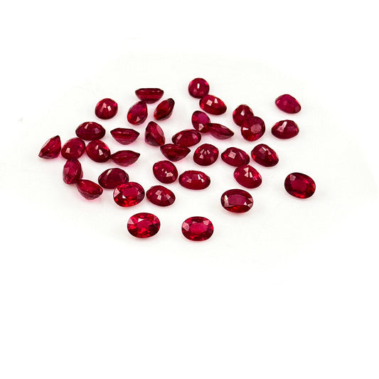 Natural Bangkok Ruby Calibrated Ovals | 7x9mm & 8x10mm