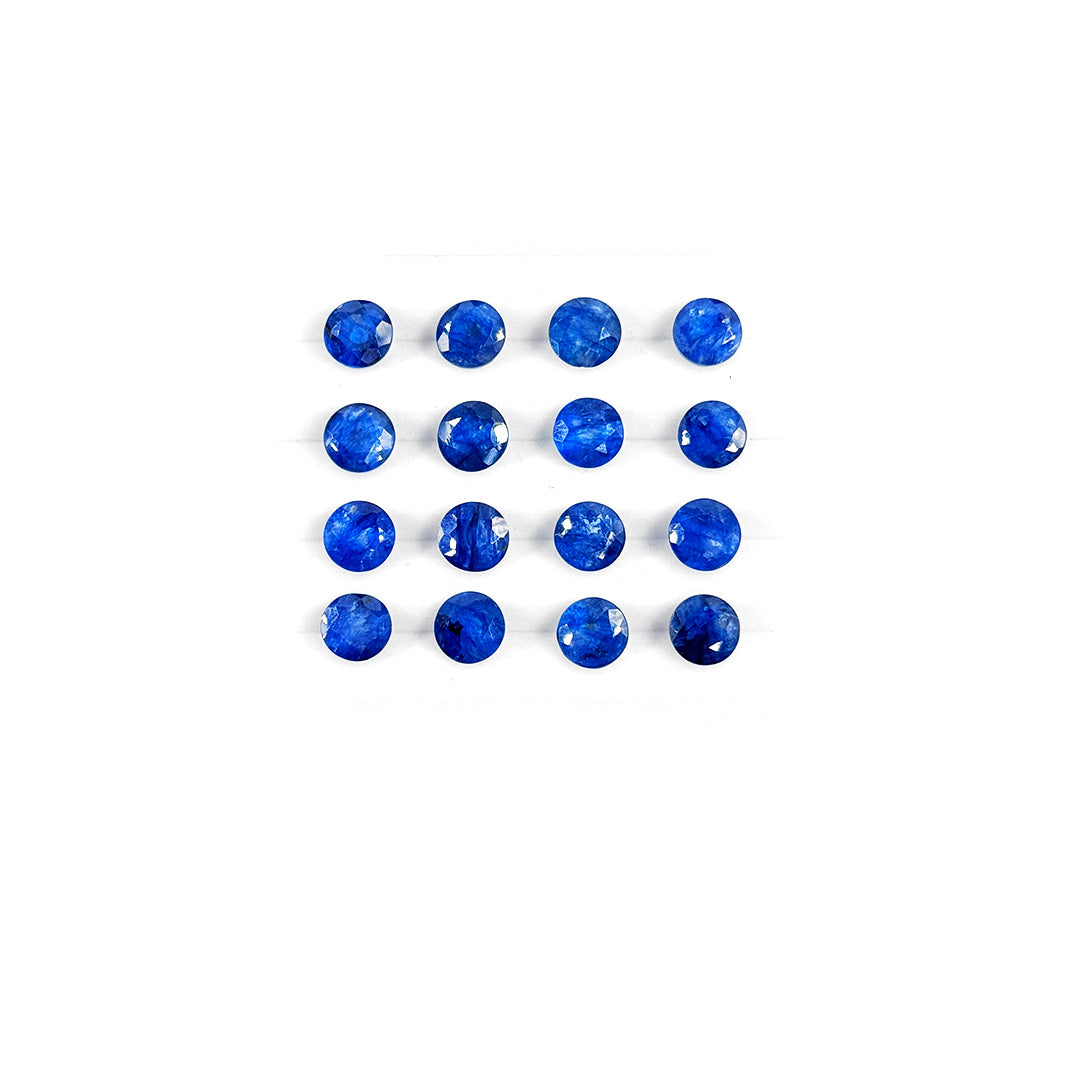 Natural Bangkok Blue Sapphire Calibrated Rounds | 5mm & 6mm