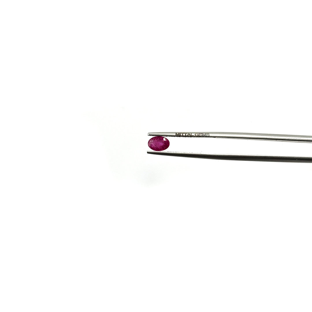 Natural Mozambique Untreated Ruby Calibrated Ovals | 3x5mm & 6x4mm