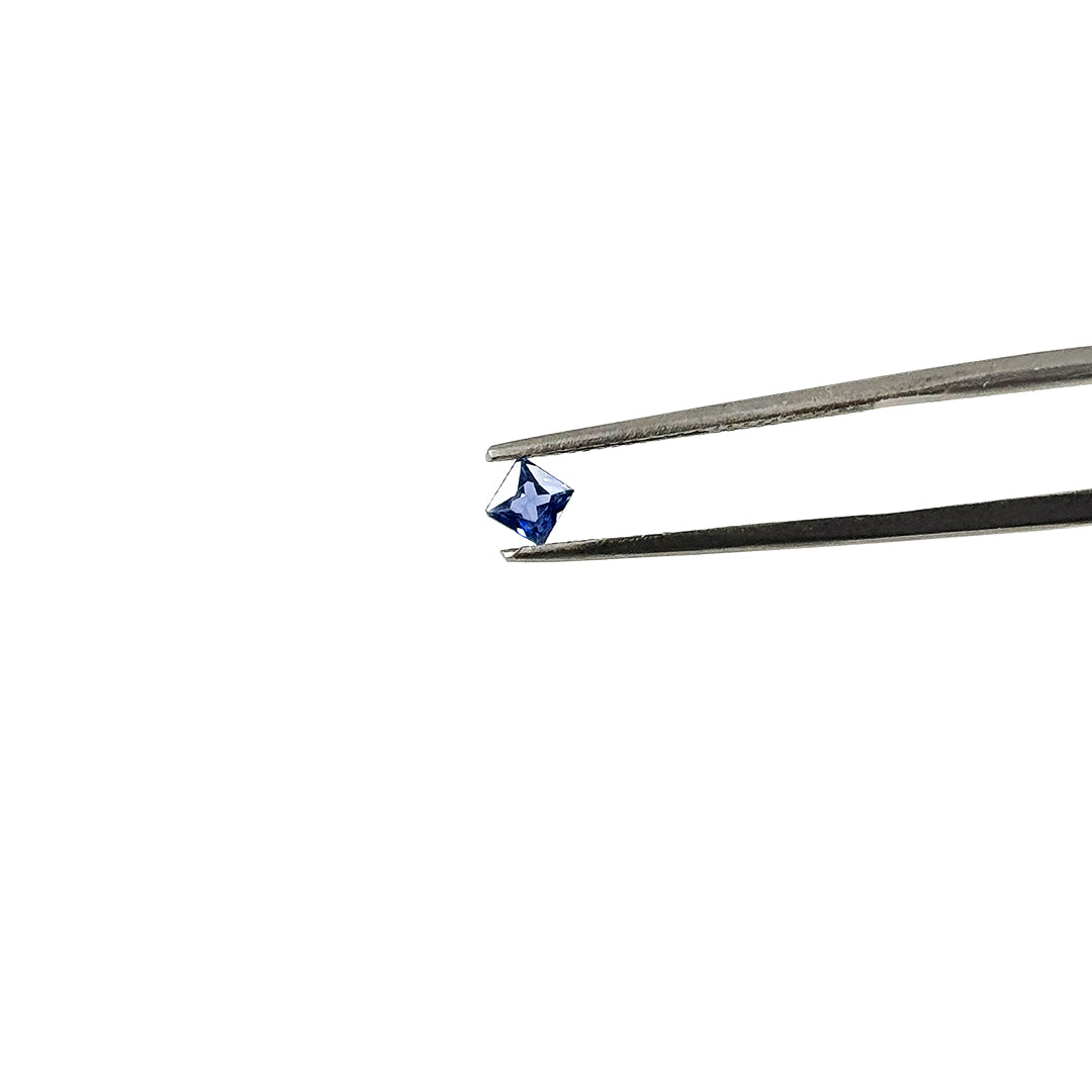 Natural Untreated Multi Sapphire Calibrated Princess Cut Squares | 3mm & 4mm