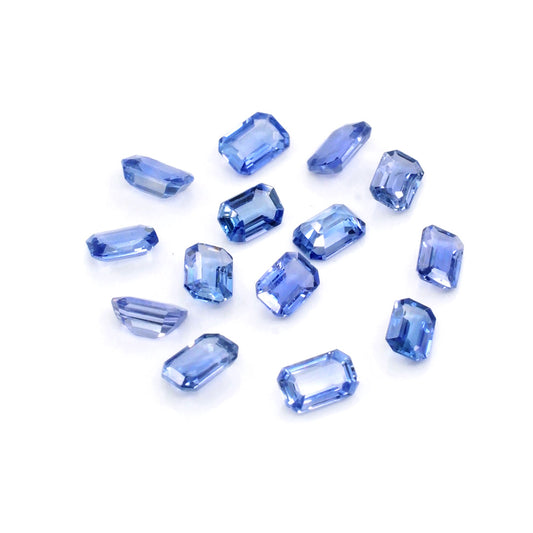 Natural Ceylon Untreated Blue Sapphire Calibrated Octagons | 3x5mm & 4x6mm