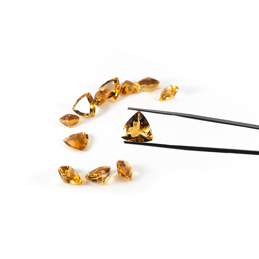 Natural Citrine Calibrated Trillions | 11mm & 12mm