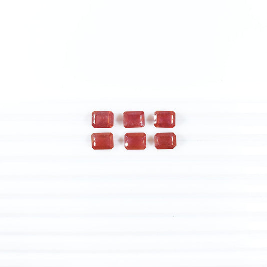 Natural Bangkok Ruby Calibrated Octagons | 7x9mm & 8x10mm