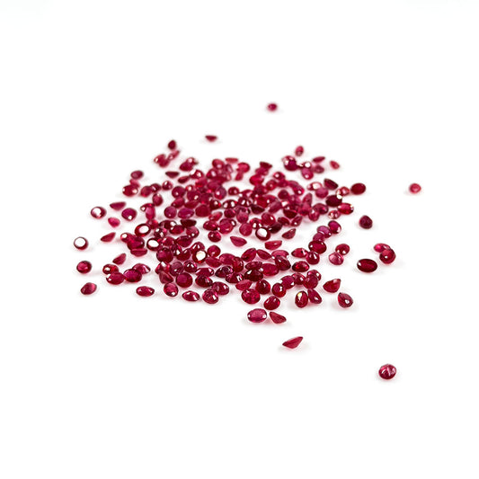 Natural Bangkok Ruby Calibrated Ovals, 2x3mm