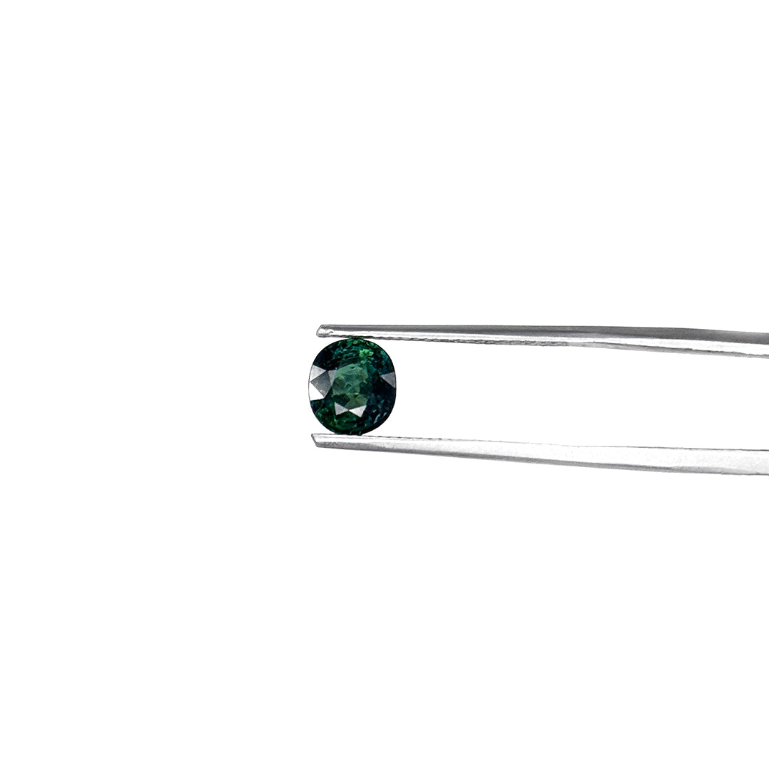 Natural Untreated Teal Sapphire Ovals 2.22cts