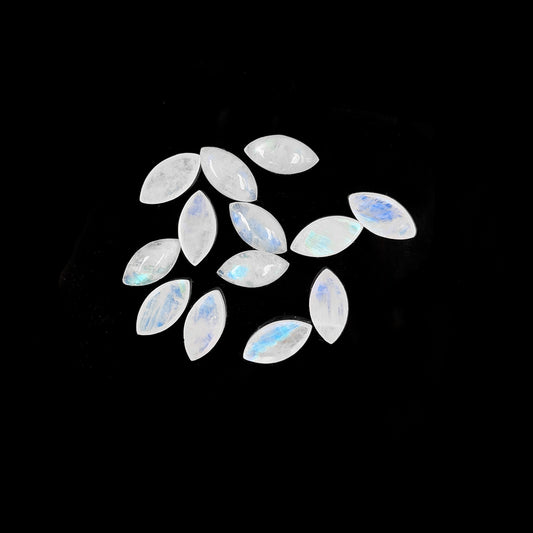 Natural Moon Stone Calibrated Cabochons Marquise | 6x12mm & 7x14mm