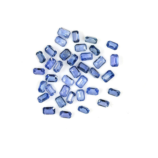 Natural Ceylon Untreated Blue Sapphire Calibrated Octagons | 3x5mm & 4x6mm