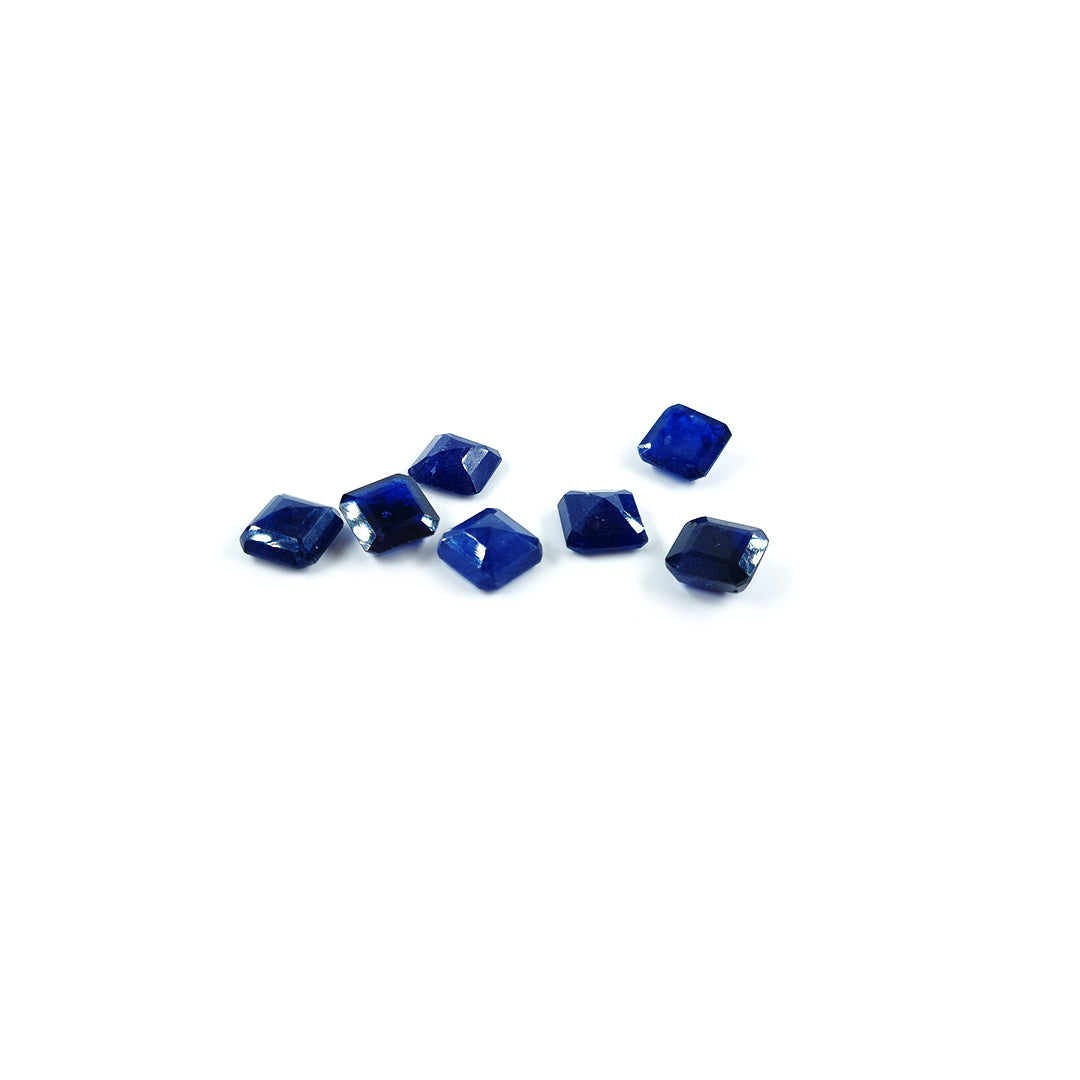 Natural Bangkok Blue Sapphire Calibrated Squares Octagons | 7mm & 8mm