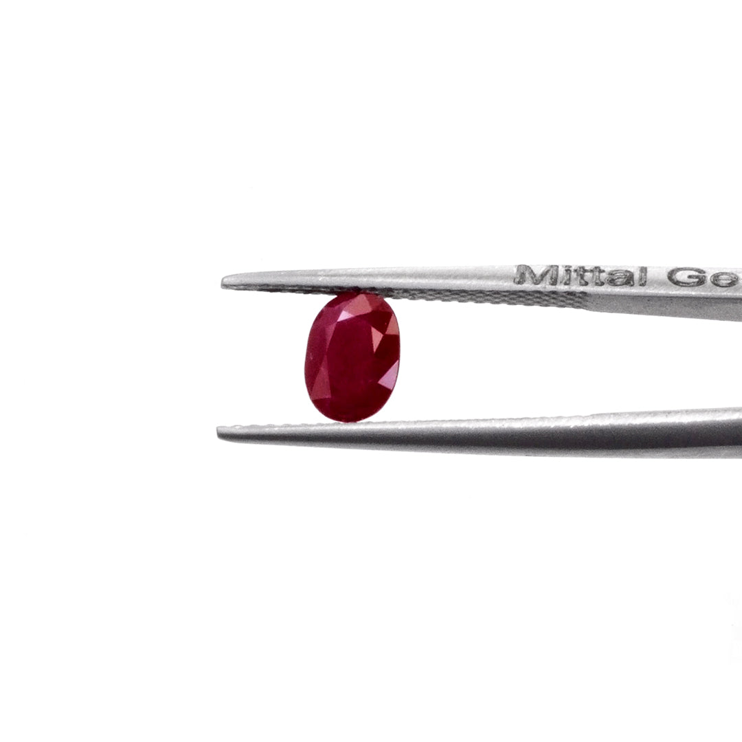 Natural African Untreated Loose Ruby Oval Cut | 3x5mm & 4x6mm Picture-2