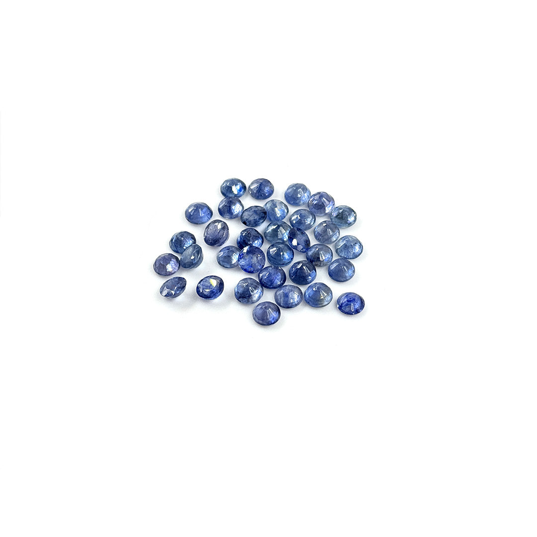 Natural Bangkok Blue Sapphire Calibrated Rounds | 7mm & 8mm
