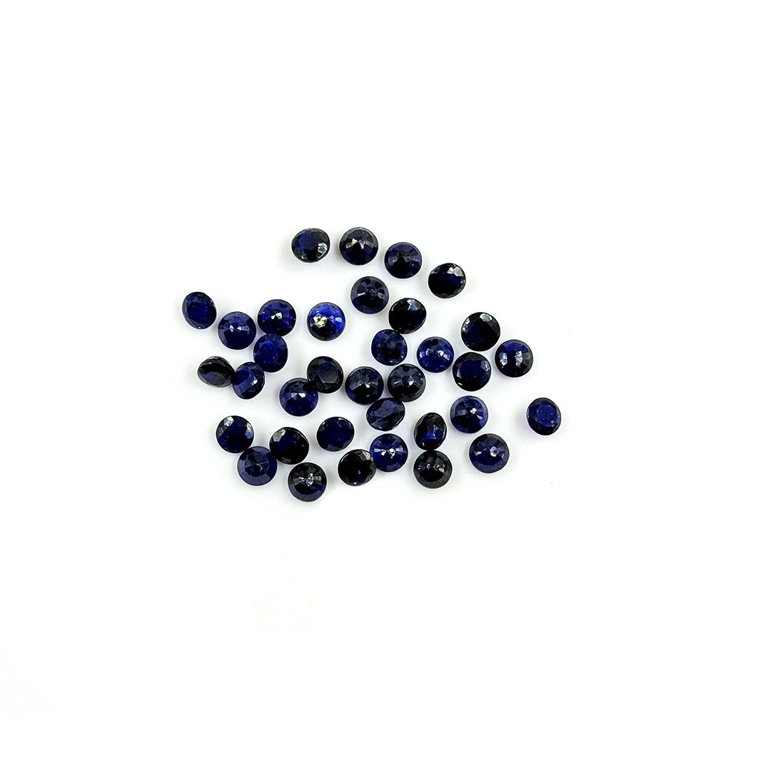 Natural Bangkok Blue Sapphire Calibrated Rounds | 5mm & 6mm