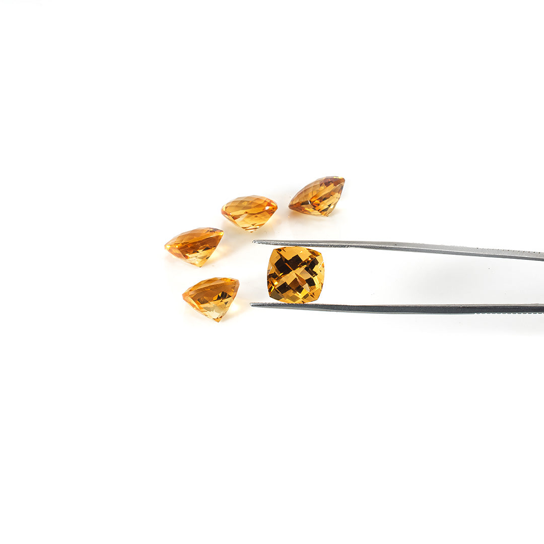 Natural Citrine Calibrated Cushions | 11mm & 12mm
