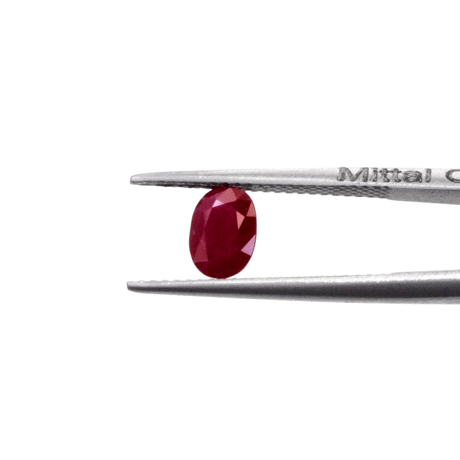 Natural African Untreated Loose Ruby Oval Cut | 5x7mm & 6x8mm Picture-2