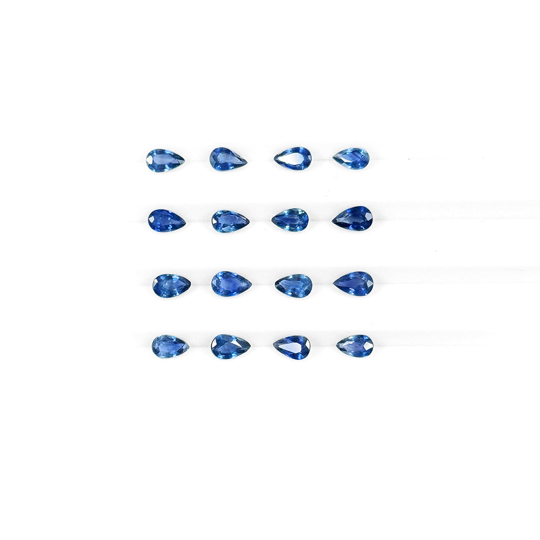 Natural Untreated Blue Sapphire Calibrated Pears | 3x5mm & 6x4mm