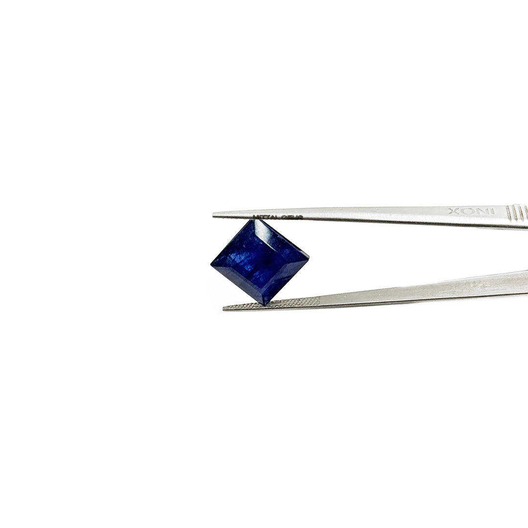 Natural Bangkok Blue Sapphire Calibrated Squares | 13mm & 14mm