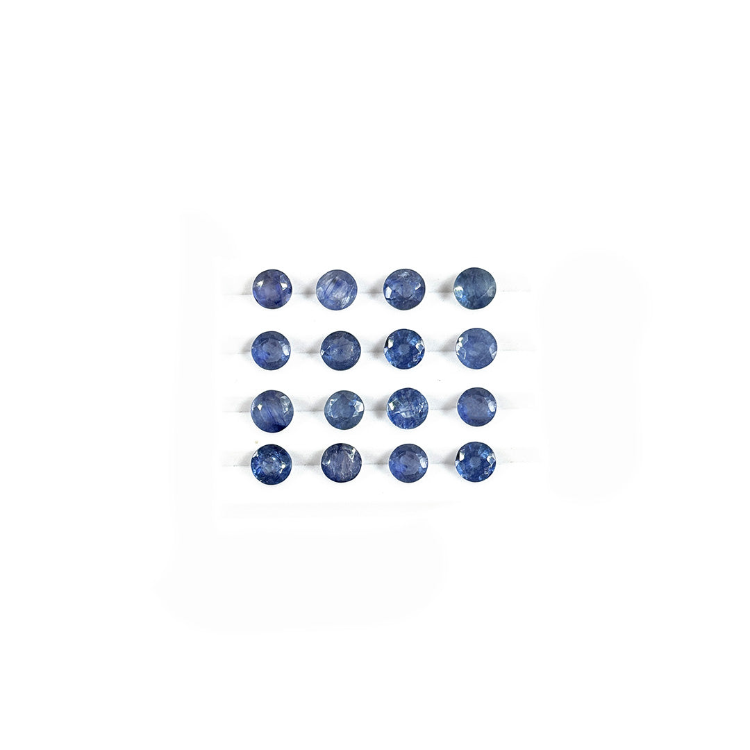 Natural Bangkok Blue Sapphire Calibrated Rounds | 7mm & 8mm
