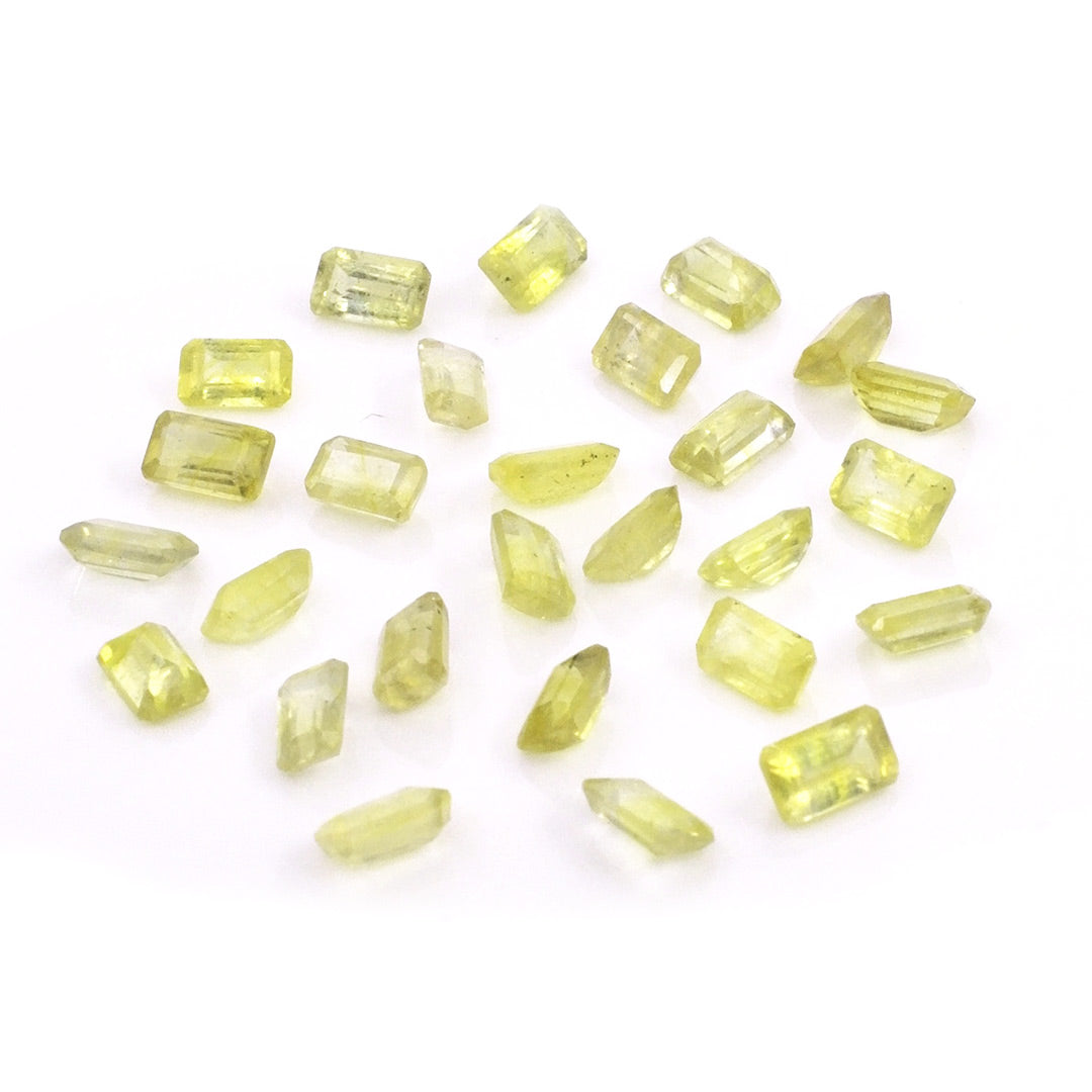 Natural Bangkok Yellow Sapphire Calibrated Octagons | 3x5mm & 4x6mm