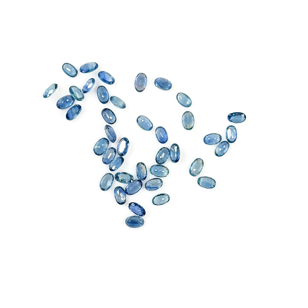 Natural Untreated Blue Sapphire Calibrated Ovals | 3x5mm & 6x4mm