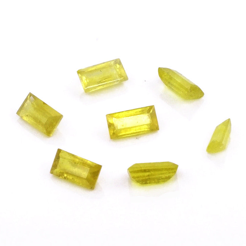 Natural Bangkok Yellow Sapphire Calibrated Baguettes | 2x4mm & 2.5x5mm