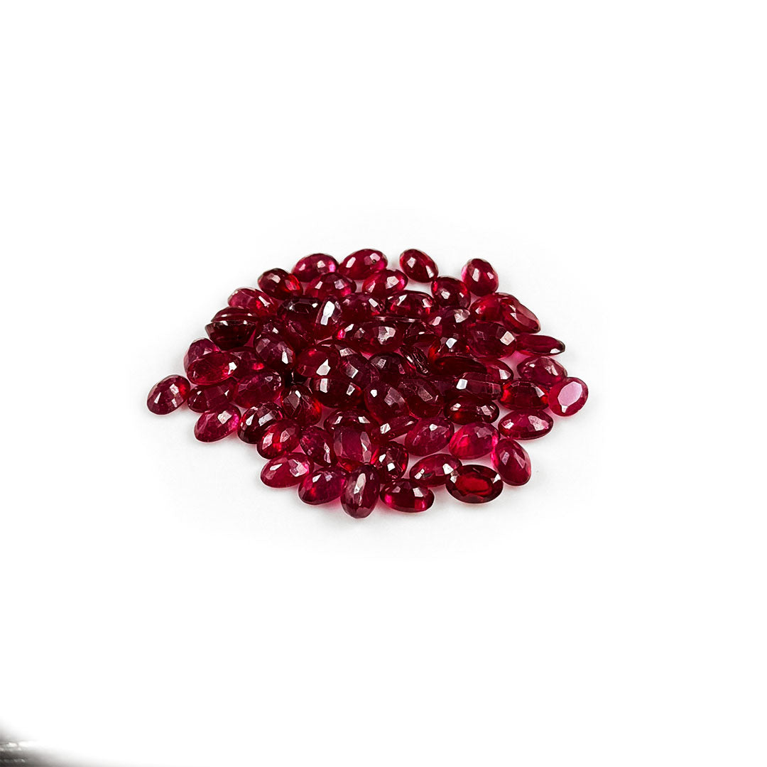 Natural Bangkok Ruby Calibrated Ovals | 3x5mm & 4x6mm