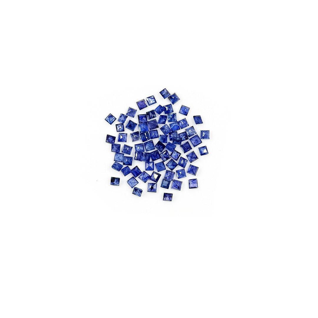 Natural Bangkok Blue Sapphire Calibrated Squares 3.5mm