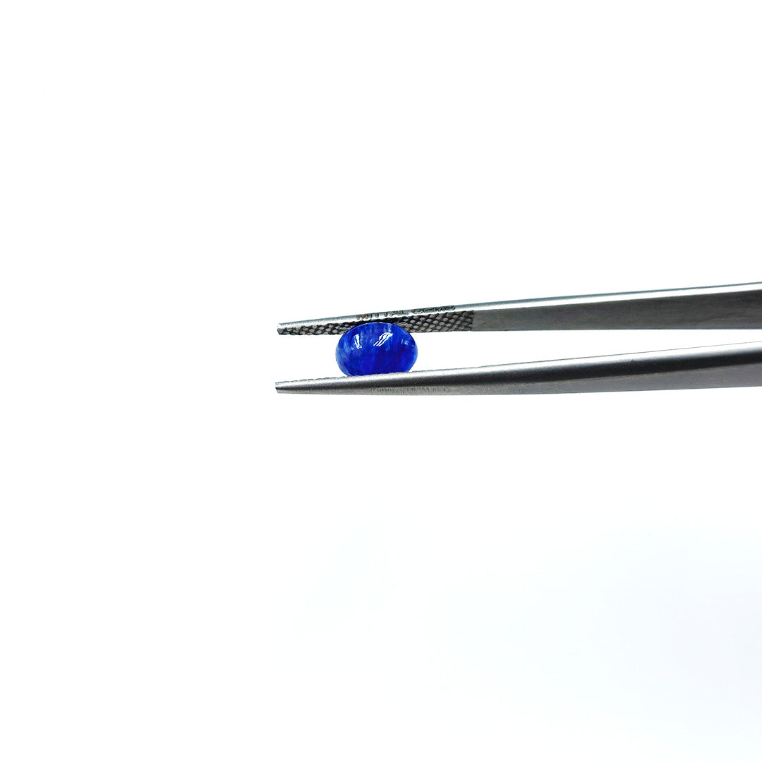 Natural Bangkok Blue Sapphire Calibrated Cabochon Ovals | 7x5mm & 6x8mm