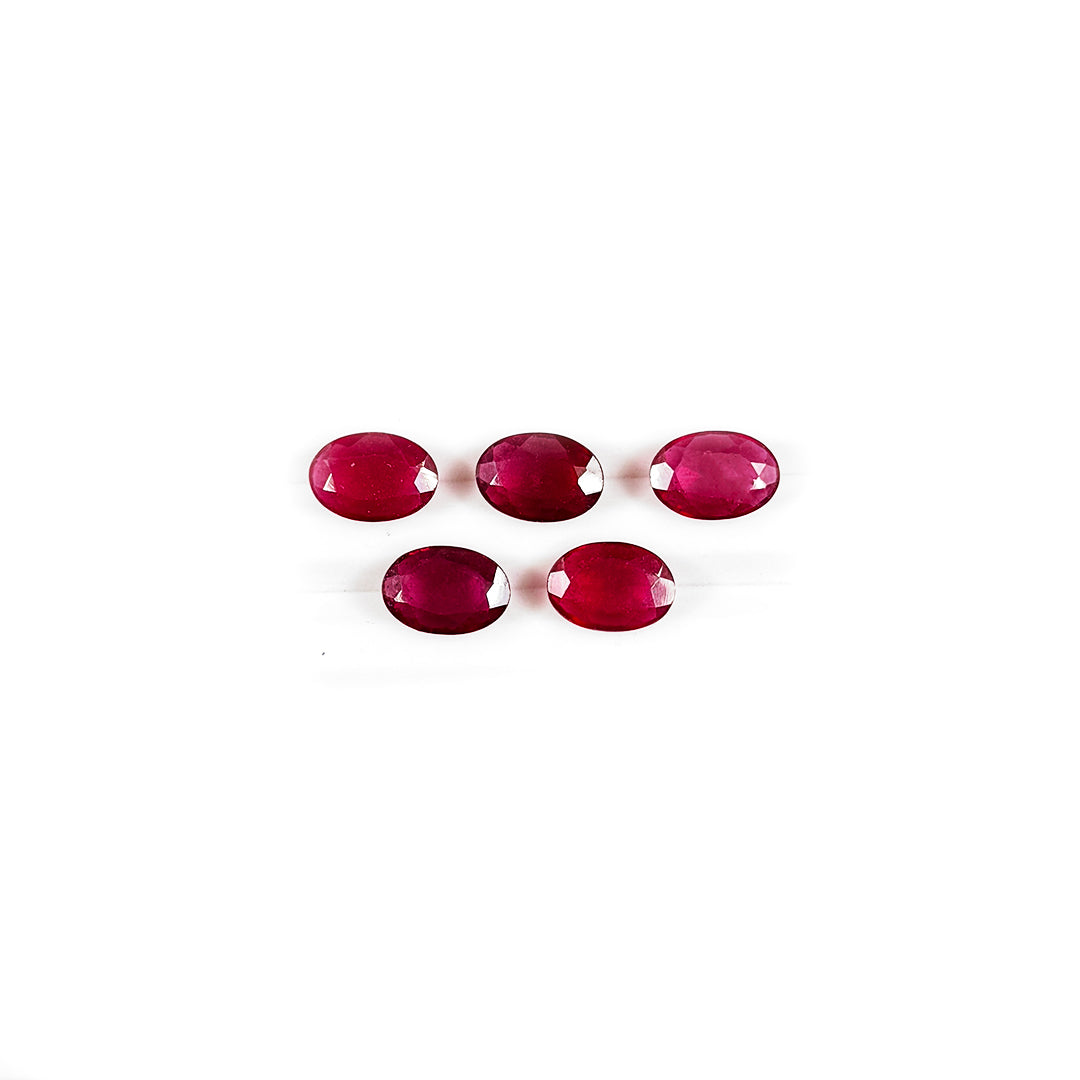 Natural Bangkok Ruby Calibrated Ovals 8x11mm