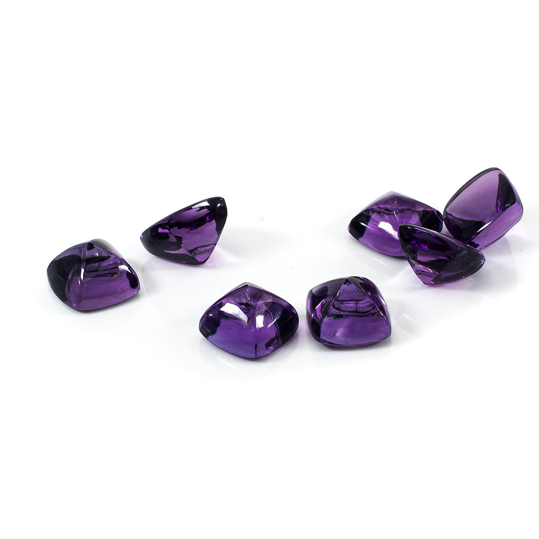 Natural Brazil Amethyst Calibrated Sugar Loafs | 8mm & 9mm
