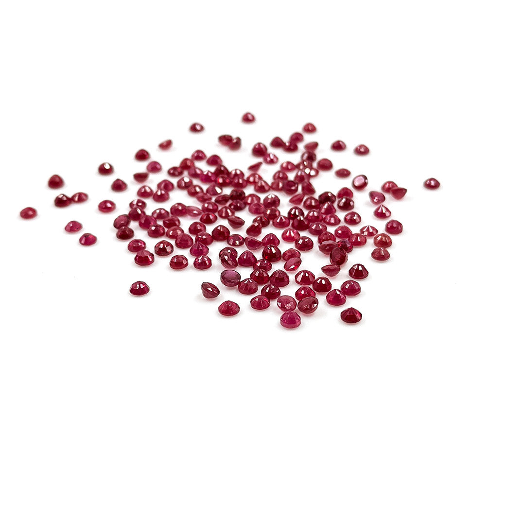 Natural Bangkok Ruby Calibrated Rounds | 3mm & 4mm