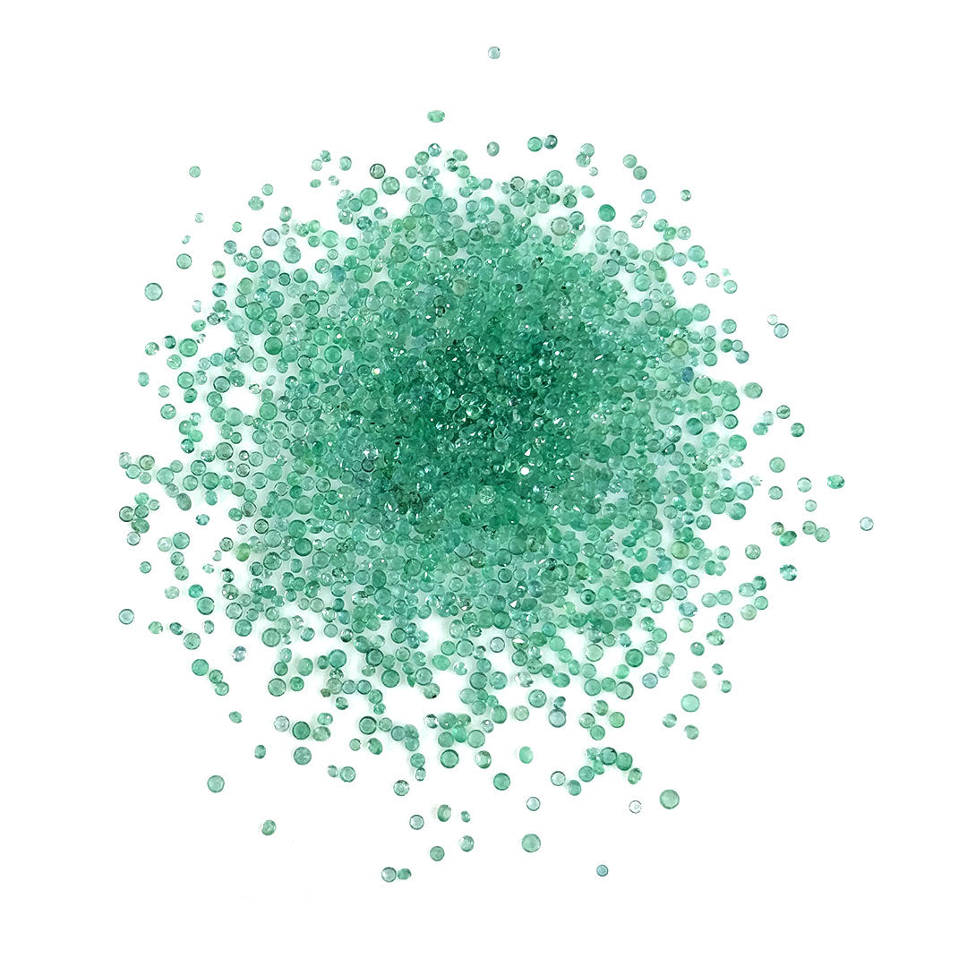 Natural Zambian Emerald Calibrated Rounds 2mm