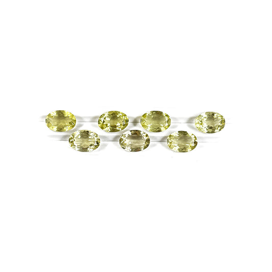 Natural Lamon Quartz Calibrated Ovals | 7x9mm & 8x10mm