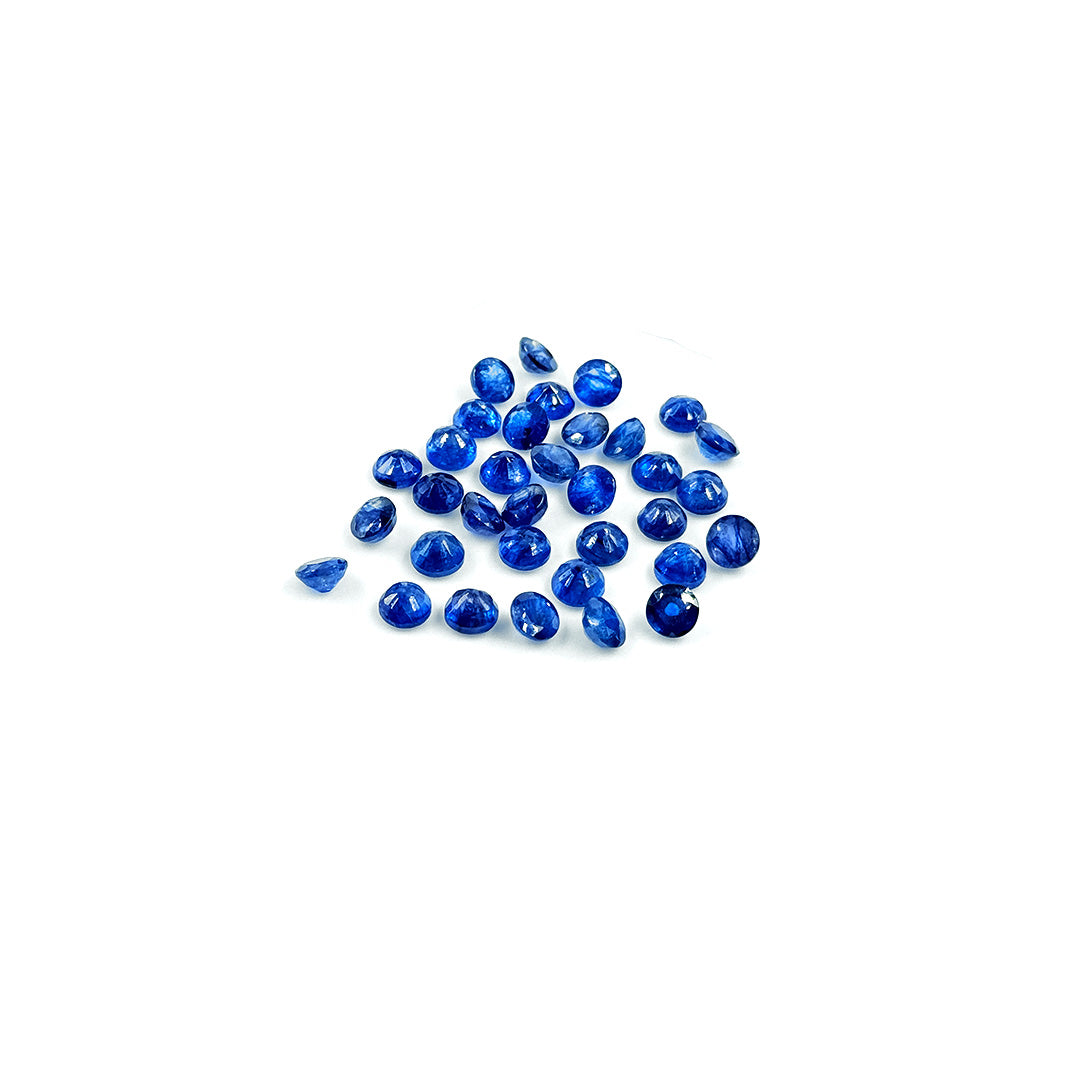 Natural Bangkok Blue Sapphire Calibrated Rounds | 5mm & 6mm