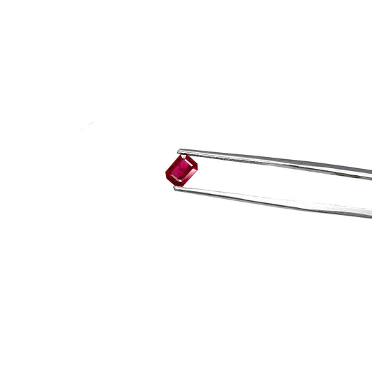 Natural Burma Untreated Ruby Octagon 1.25 cts