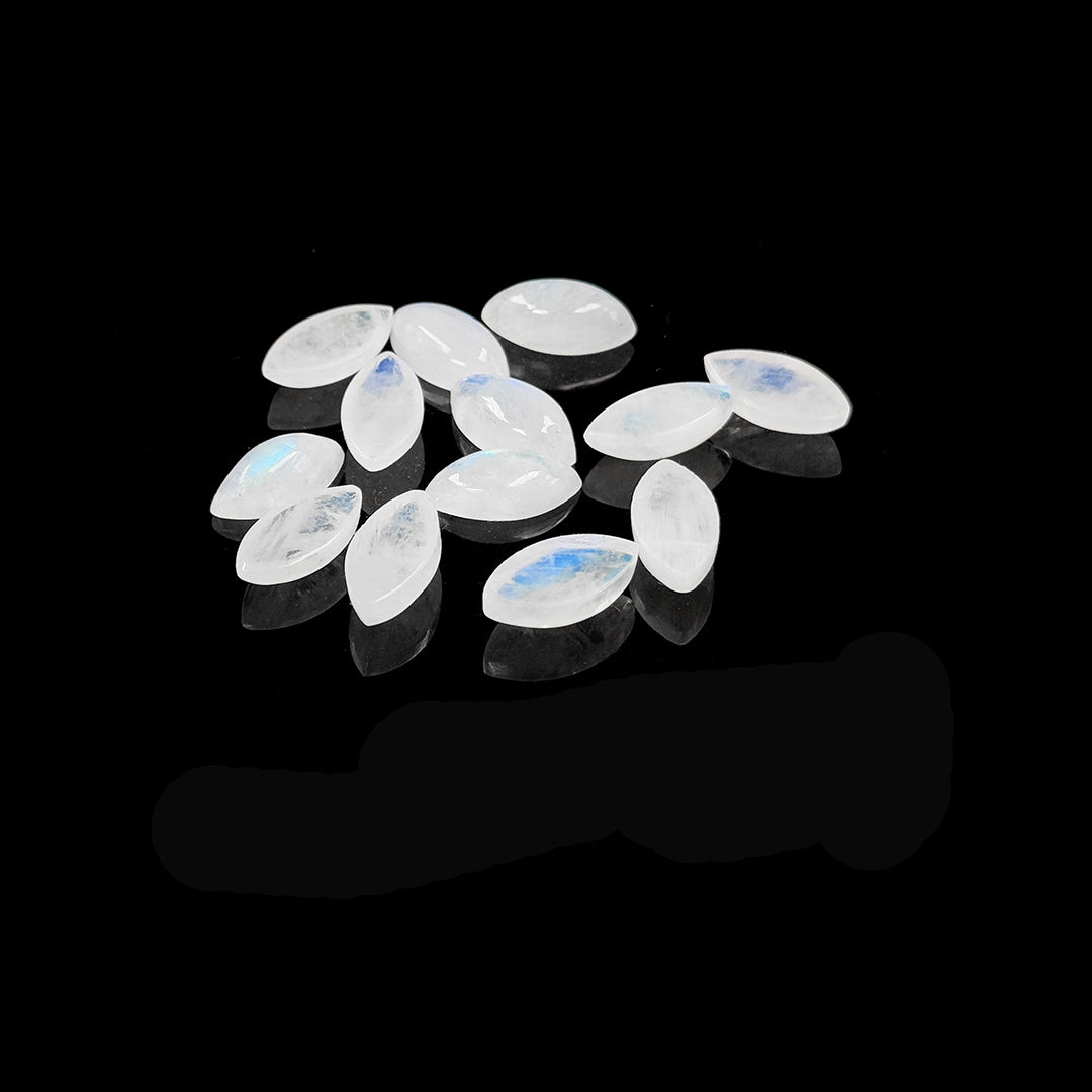 Natural Moon Stone Calibrated Cabochons Marquise | 6x12mm & 7x14mm