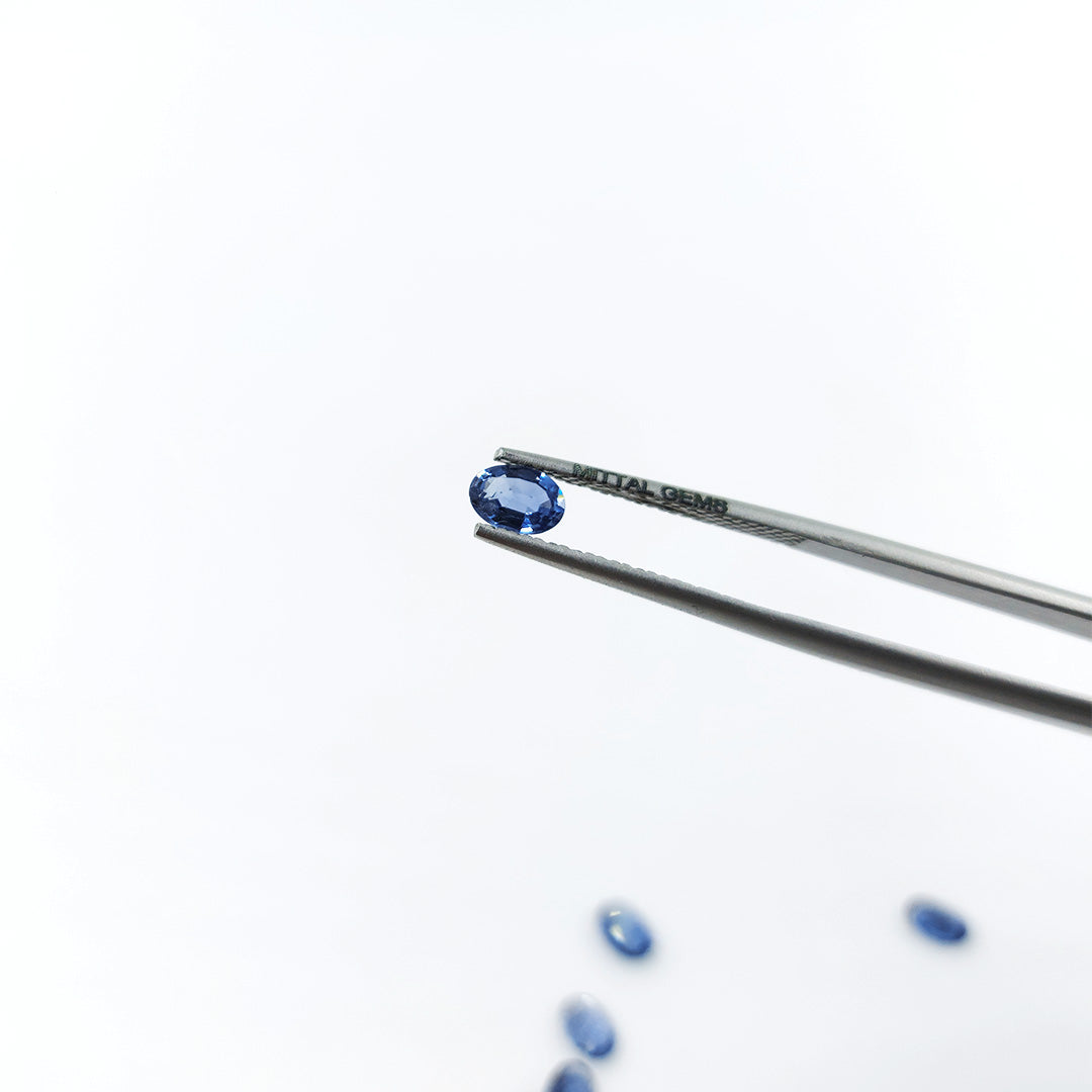 Natural Untreated Blue Sapphire Calibrated Ovals | 3x5mm & 4x6mm